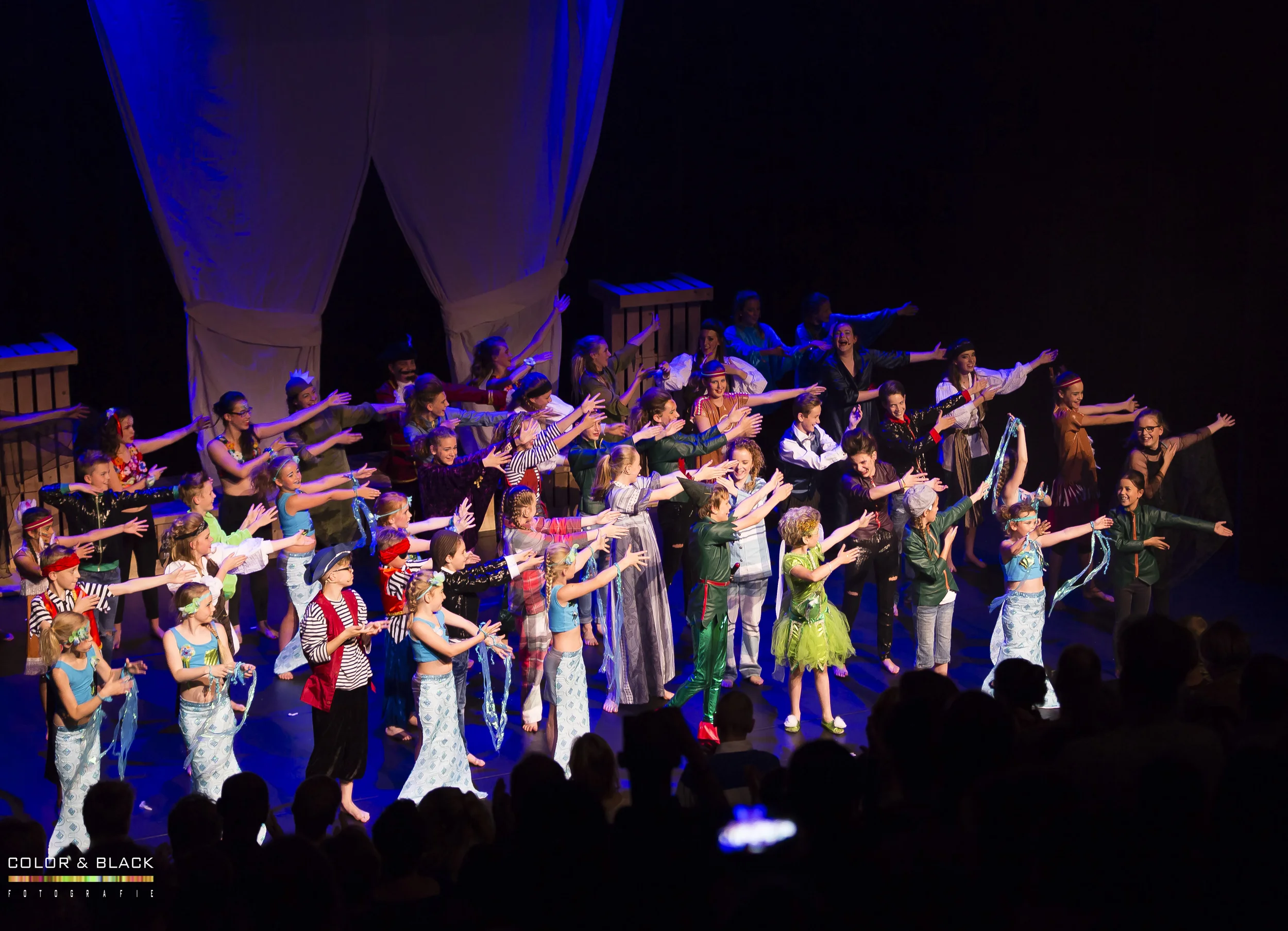 Peter Pan schittert op grote hoogte