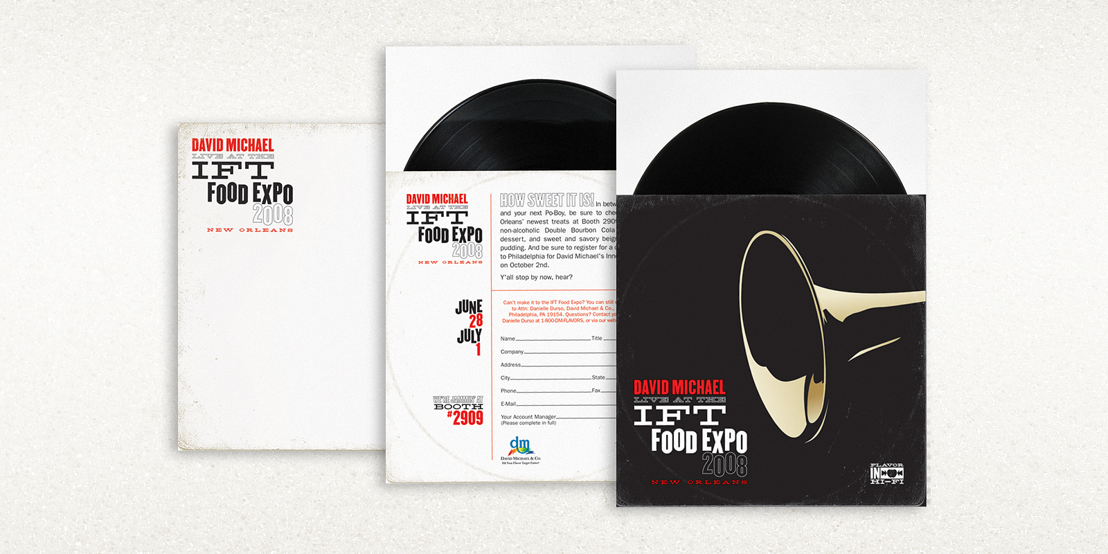 Brian Hogan Graphic Design - DM Flavors Invitation