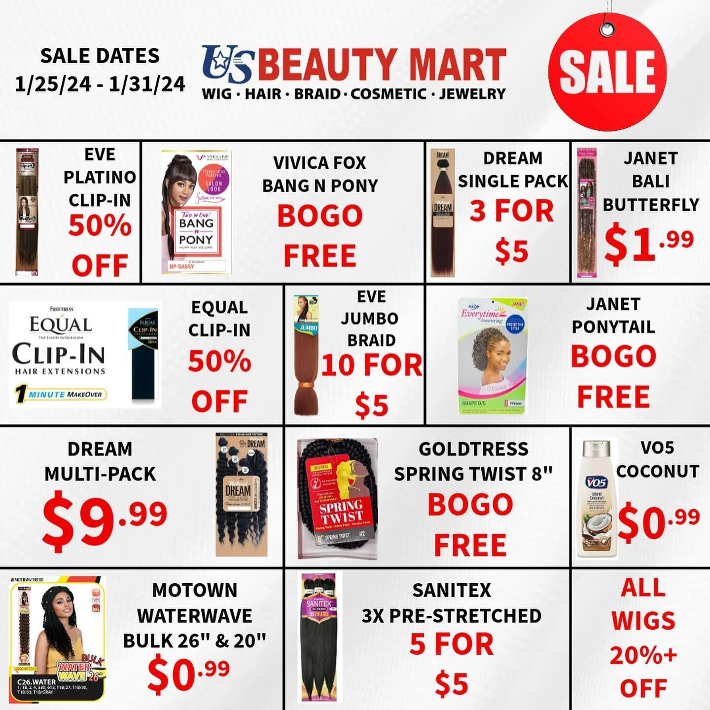 💯SUPER SALE💯

Another week, another fantastic savings‼️

Make sure to tag 3 friends to enter for a chance to win $50 Store Voucher‼️

This sale starts 1/25/24 and lasts until 1/31/24

Remember, we still have the GUCCI BAG GIVEAWAY‼️

#beauty #beaut