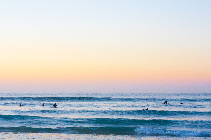 Catching the surfers at Bondi beach, first thing in the morning