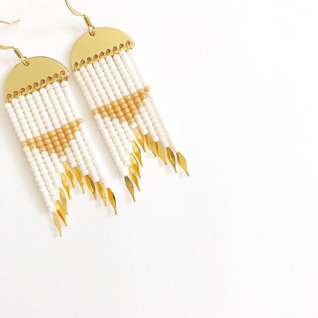 Collection one of &lsquo;Panemorfi&rsquo; is LIVE .. I love the color compliments of the newest beaded fringe earrings which are inspired by the architecture and ocean landscapes in Greece. You can shop the collection at shopbillysky.com &gt;Link in 