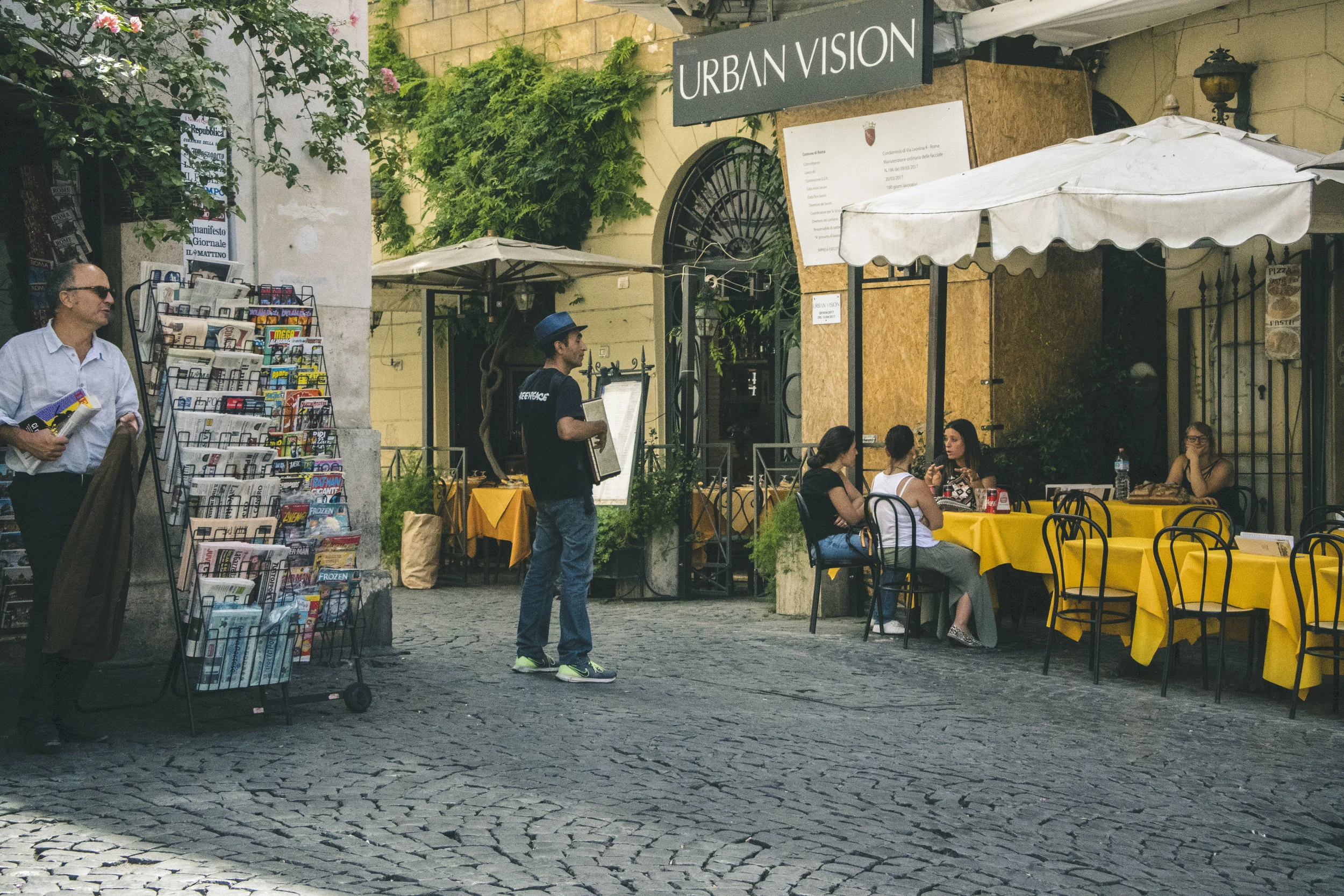 Wandering through the streets of Rome, Italy
