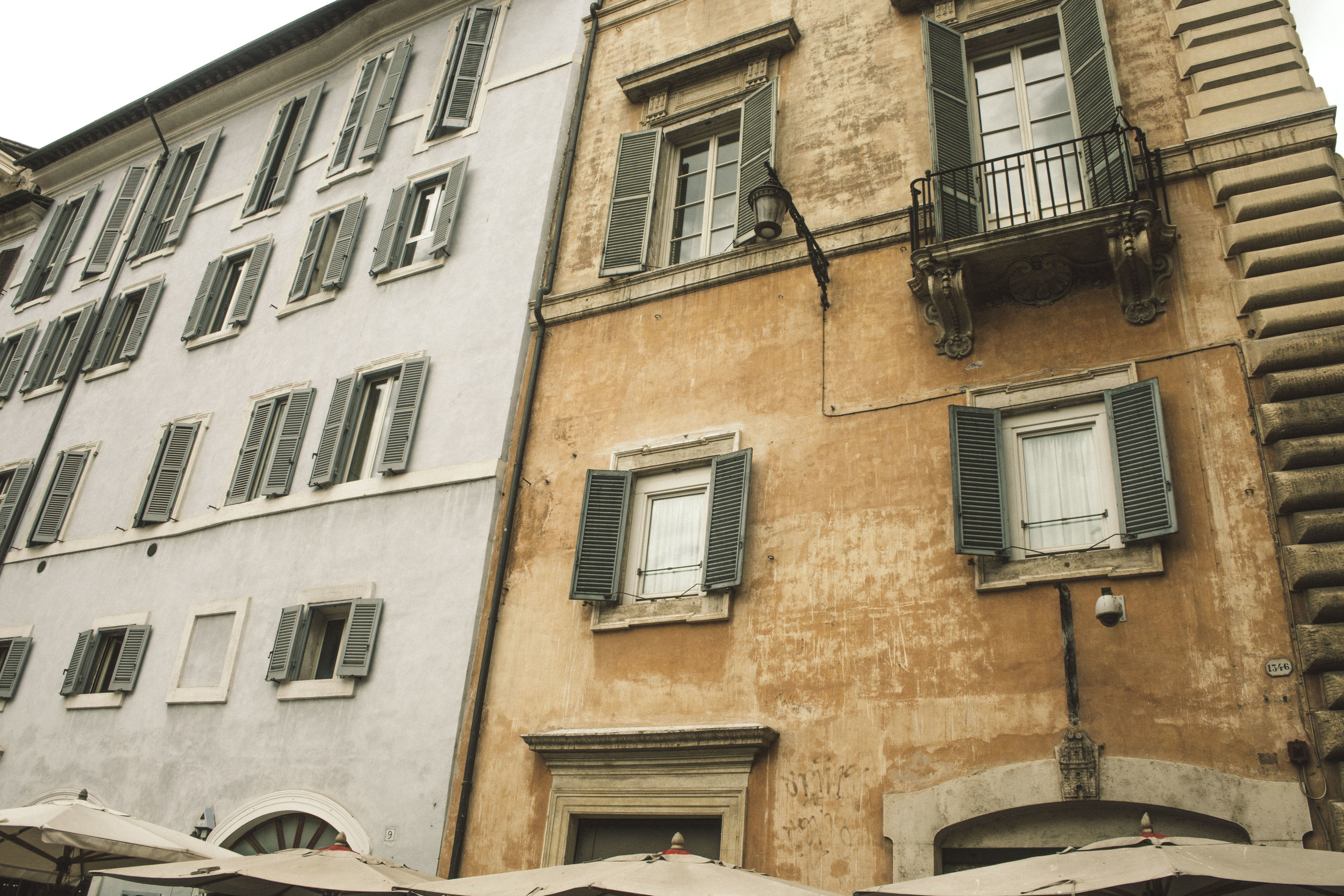 Details of the street in Rome, Italy