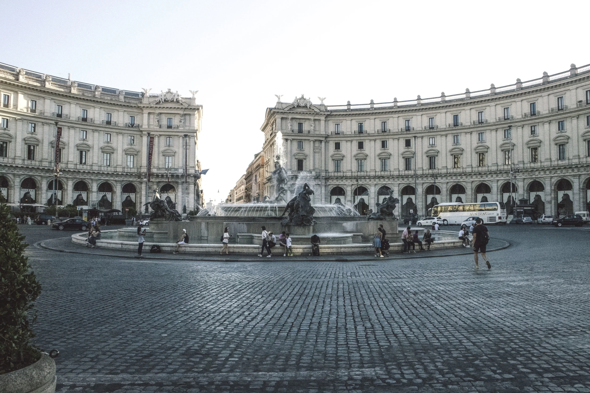 Piazza della Repubblica in Rome, Italy