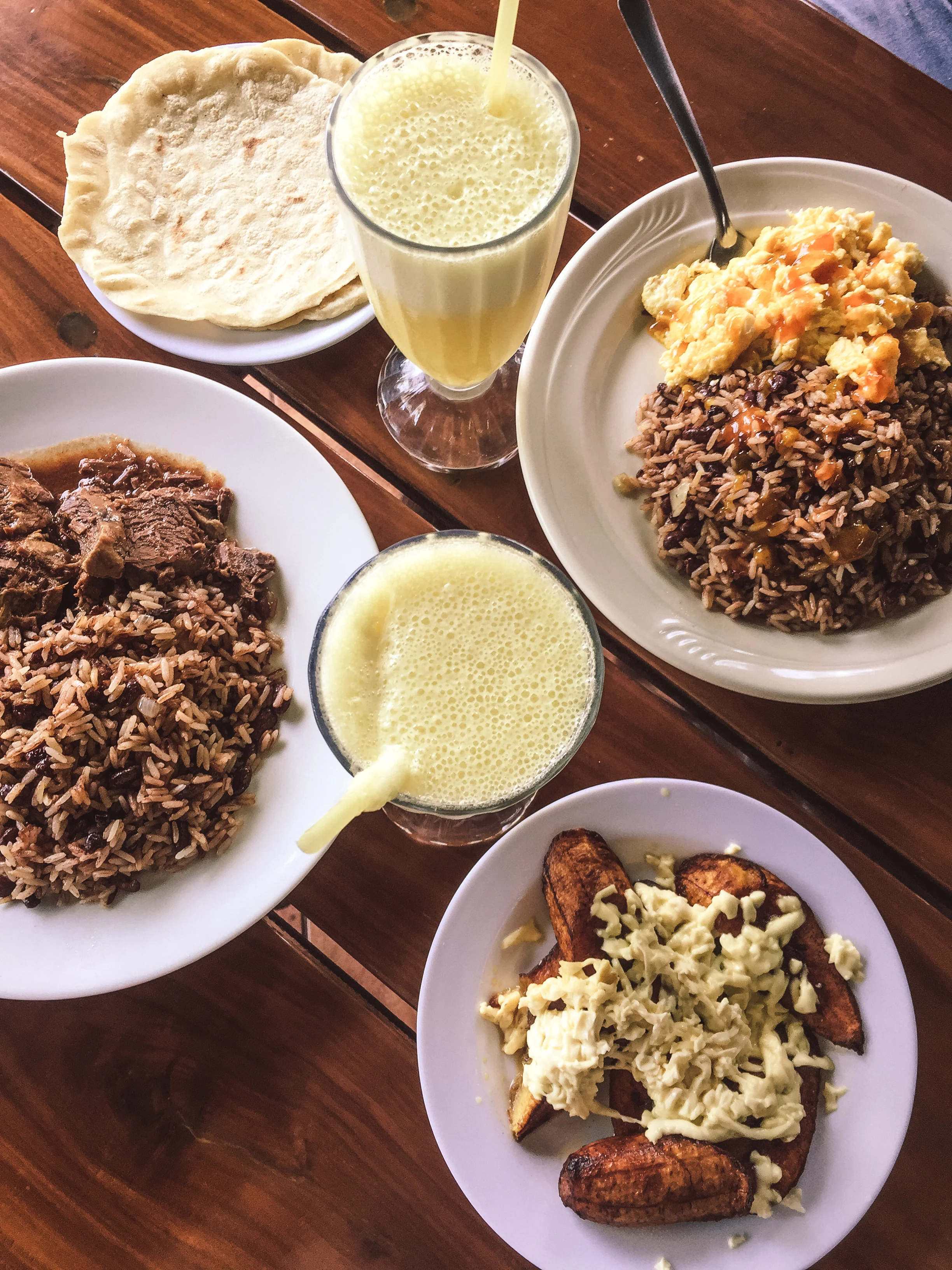 Brunch at Soda Garabito in Jaco, Costa Rica