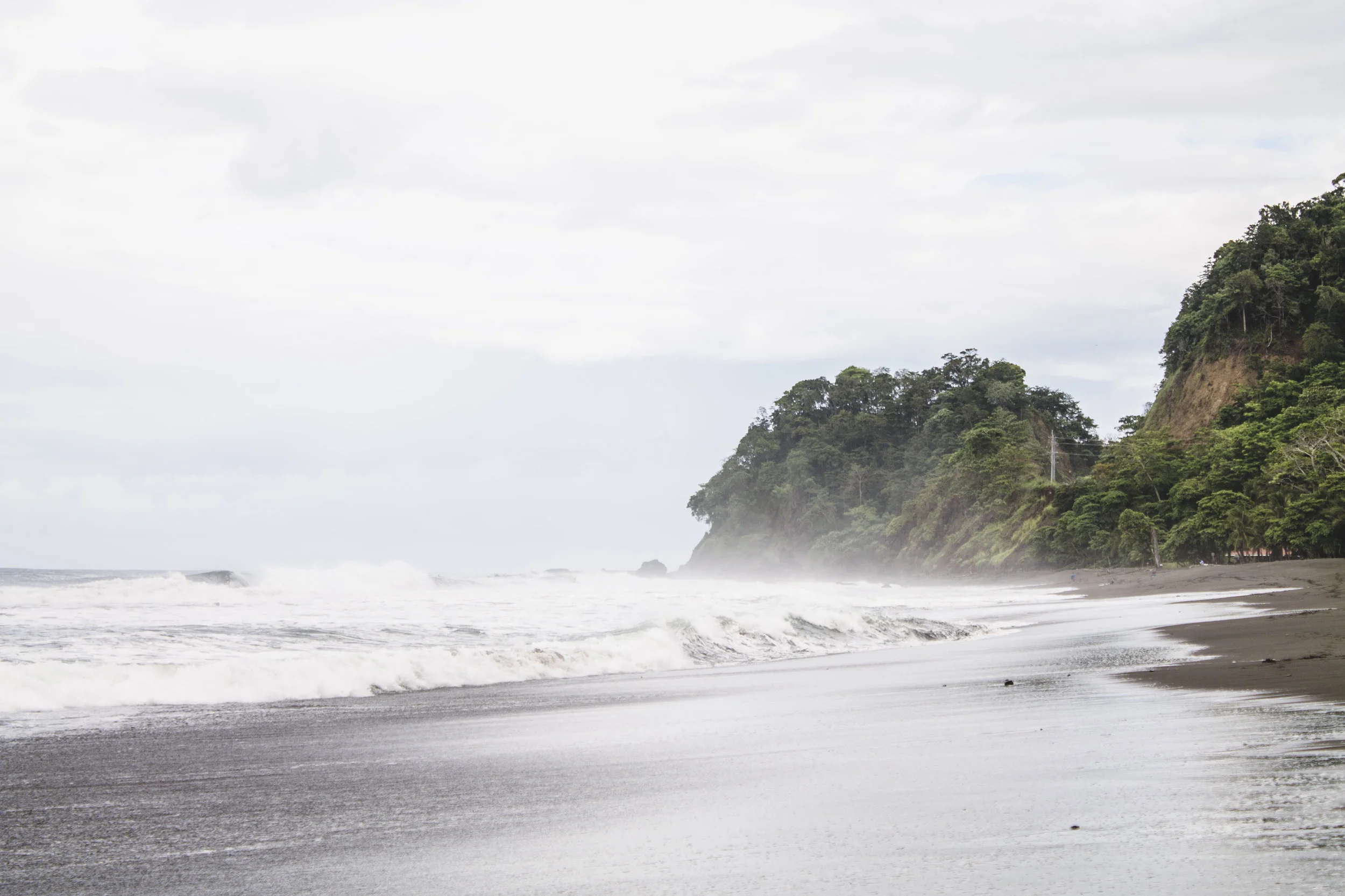 Playa Hermosa in Jaco, Costa Rica during the rainy season