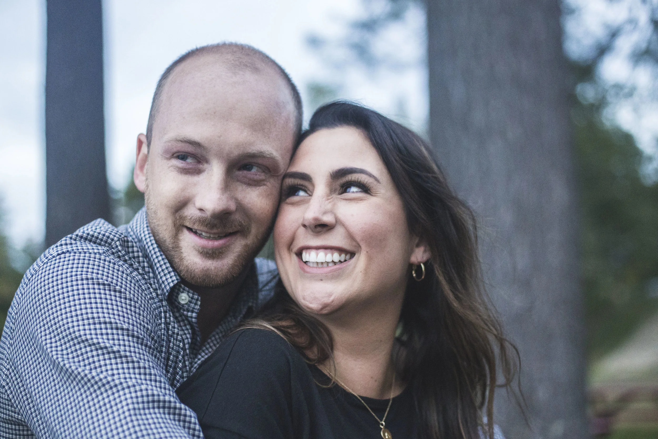Amanda and Alex Engagement Session in Lyman, Maine