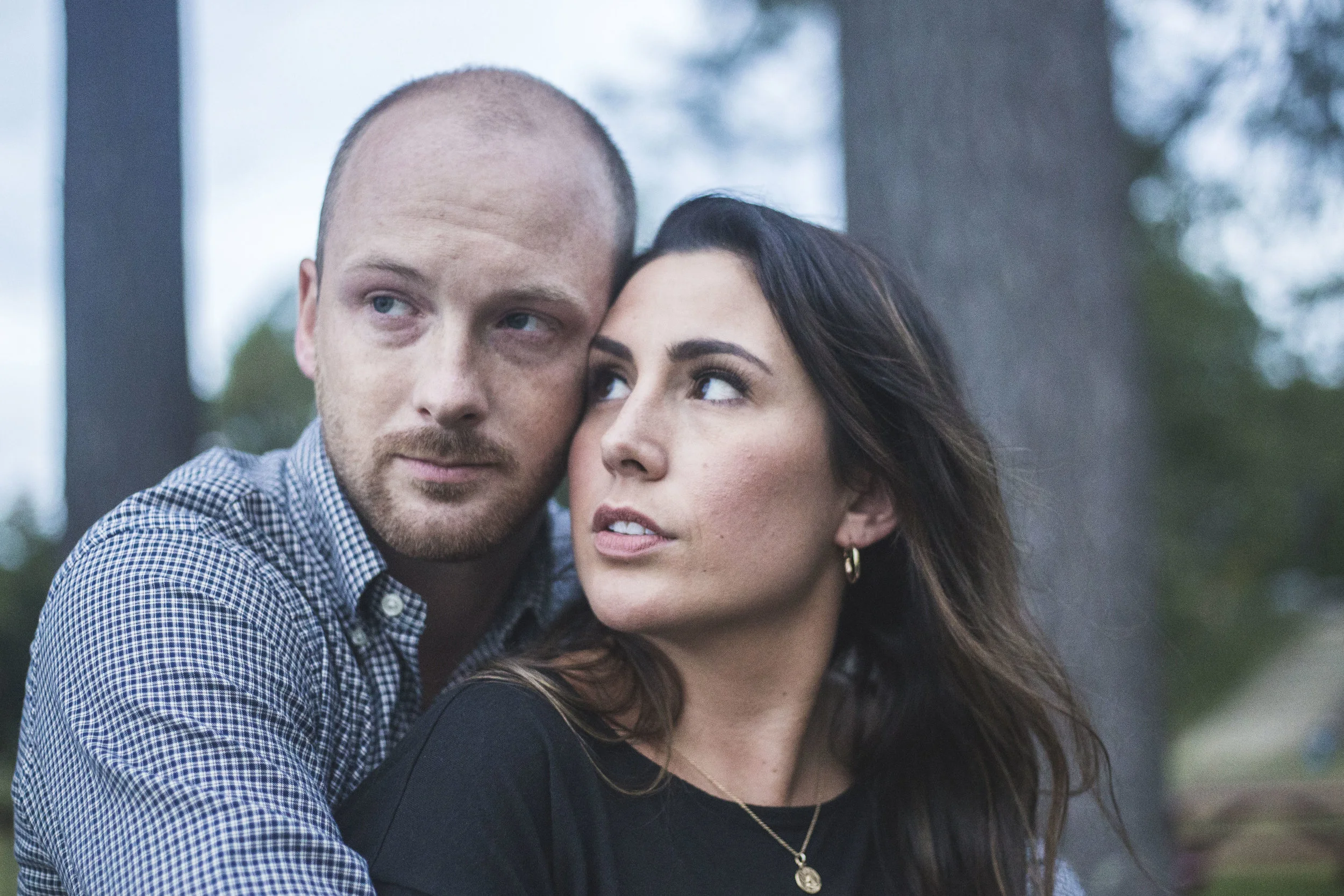 Amanda and Alex Engagement Session in Lyman, Maine