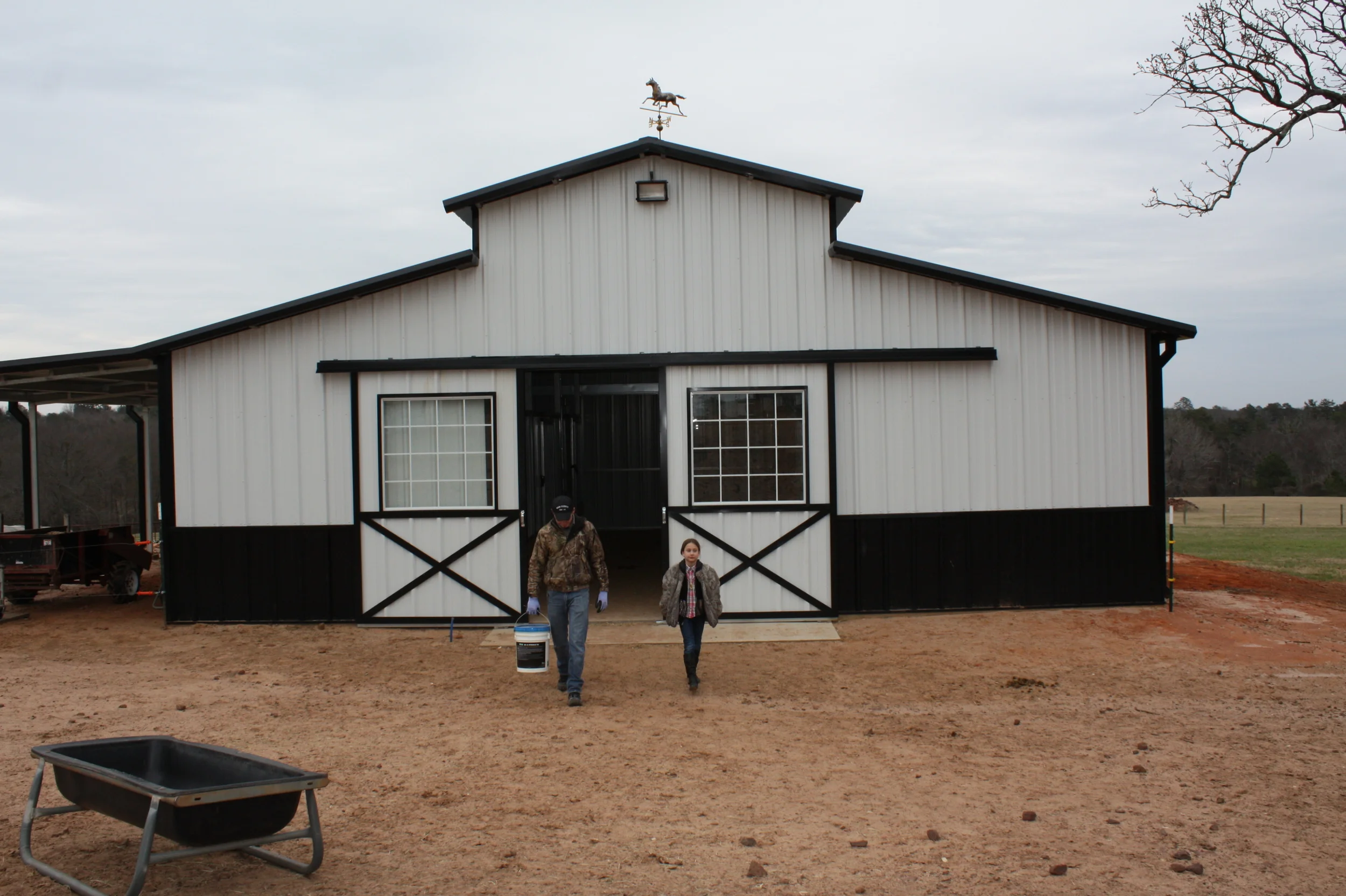 AmeriStall Horse Barns Raised Center Aisle