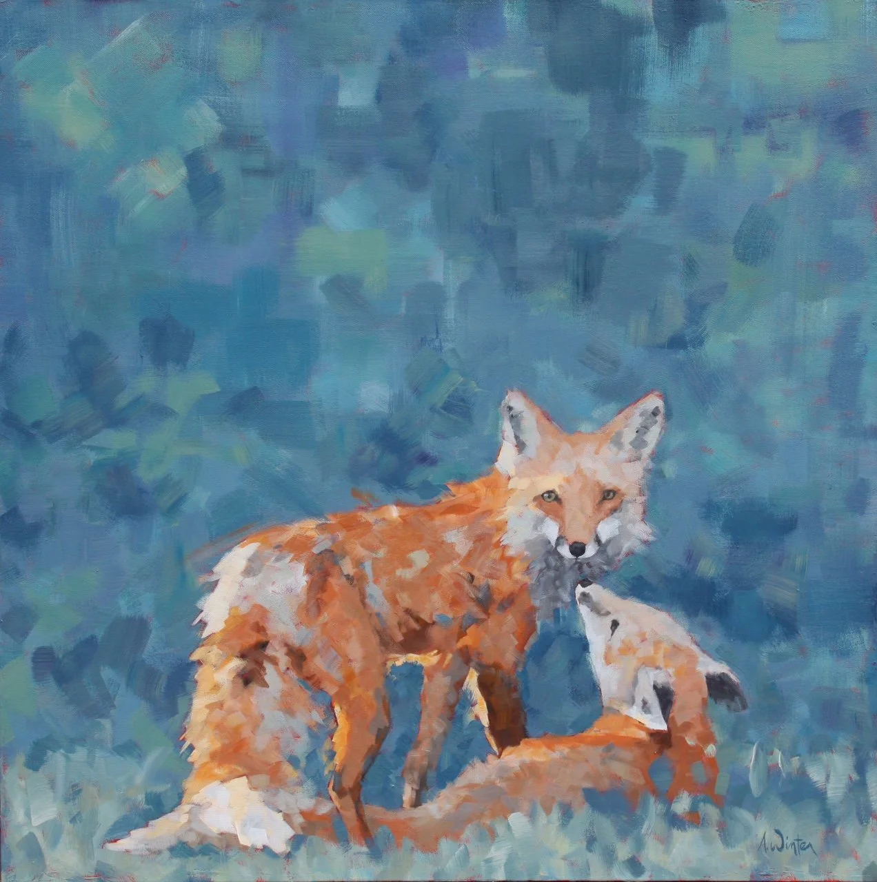 SIBLINGS 48X48 STRETCHED CANVAS.JPG