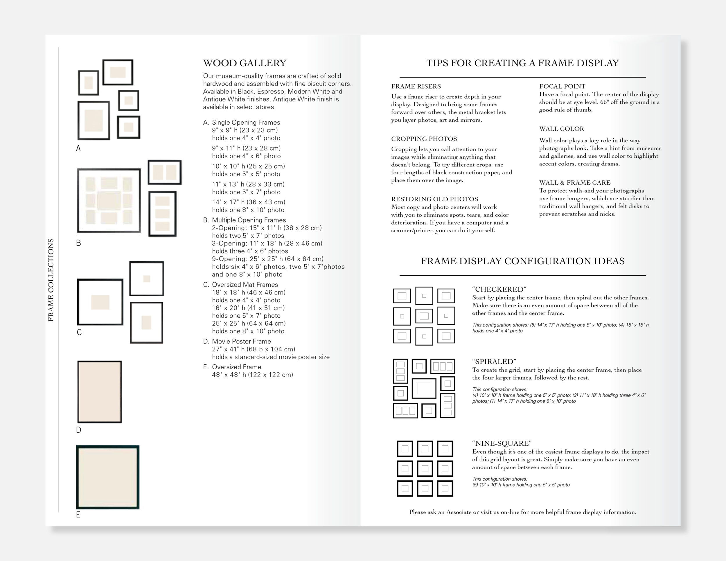 Wall Decor Booklet | Framing Spread