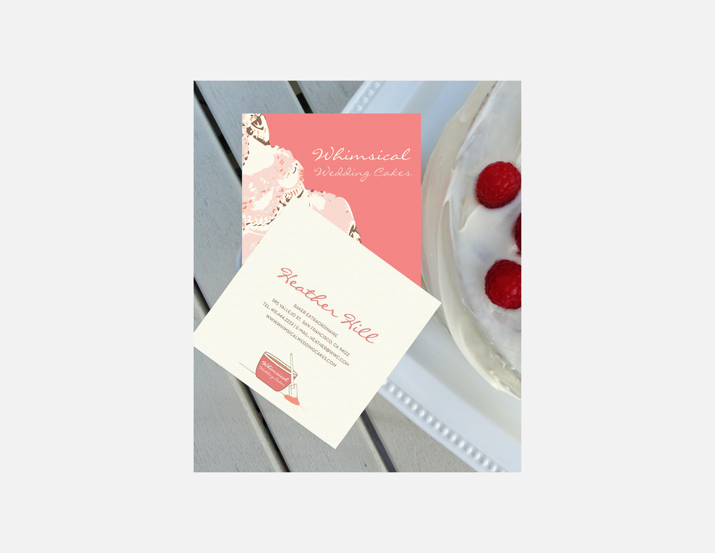 whimsical wedding cakes | collateral styling