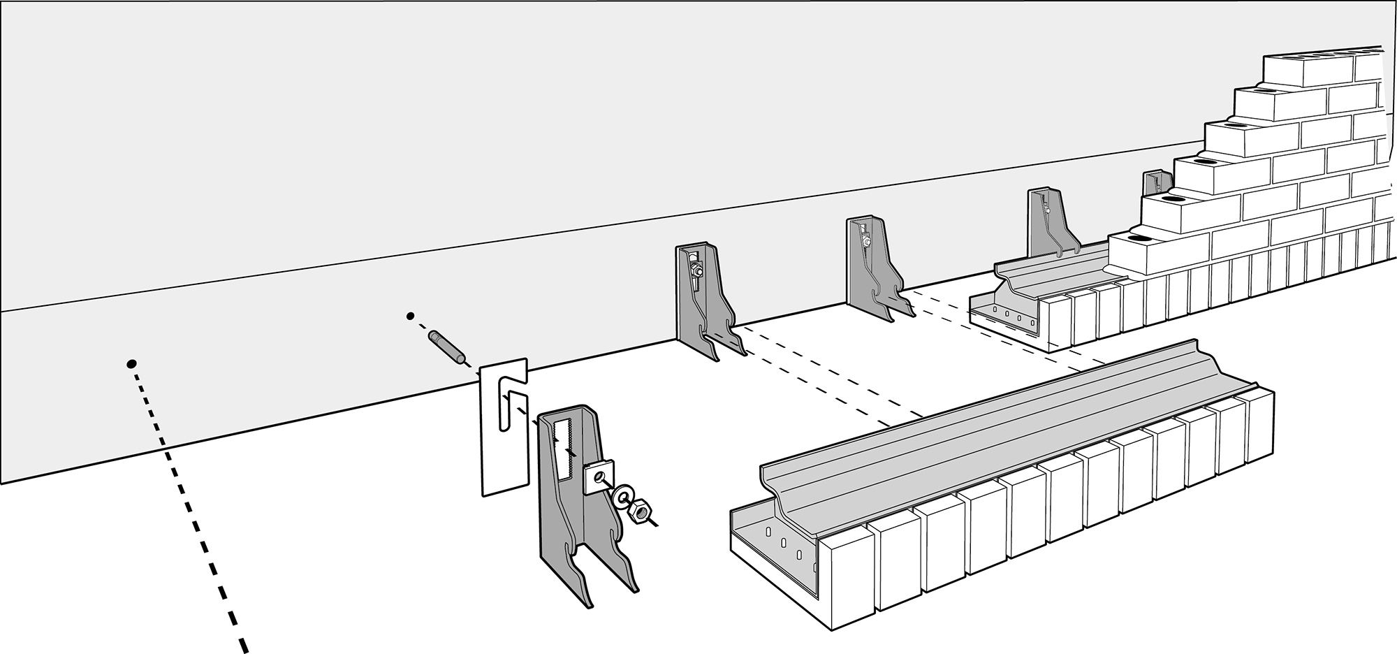 Masonry Support fitting instructions