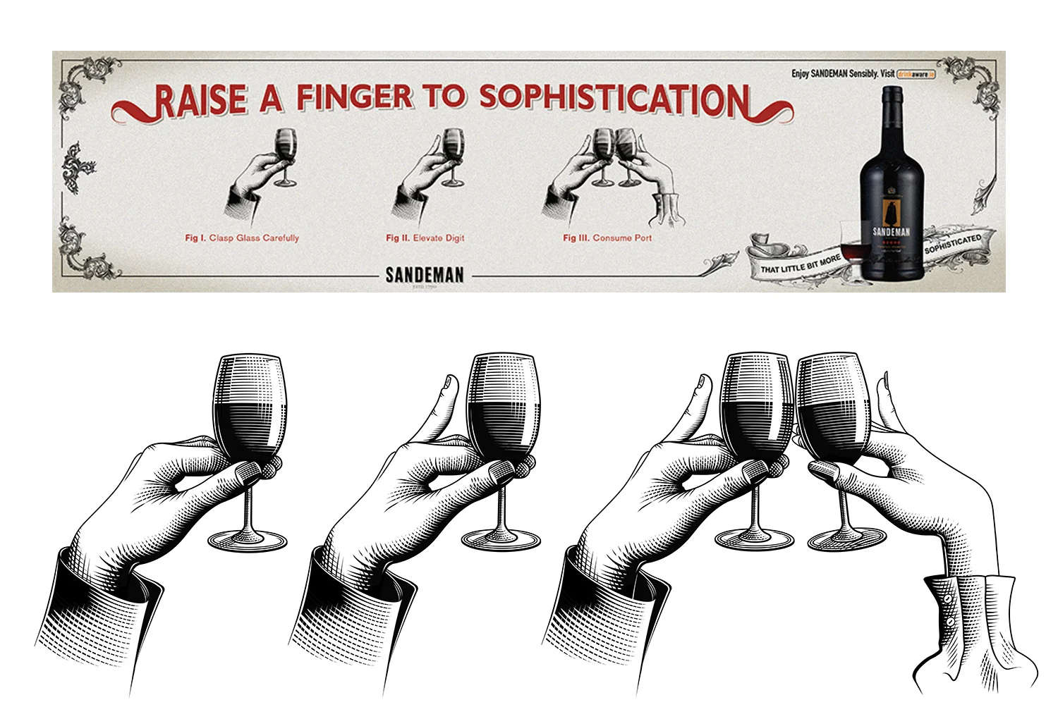 Press Advert for Sandeman Port