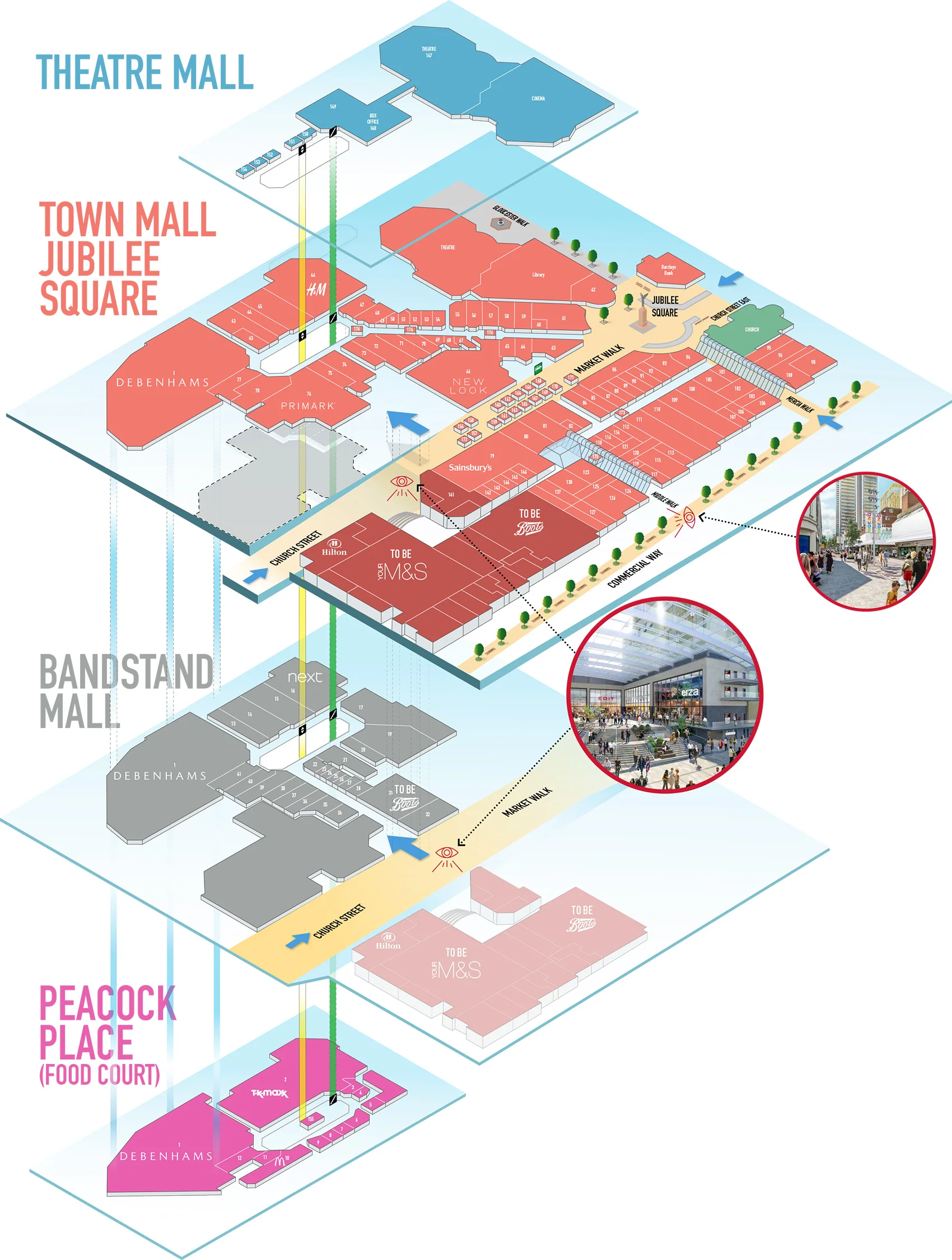Woking Shopping Centre Floor Plan