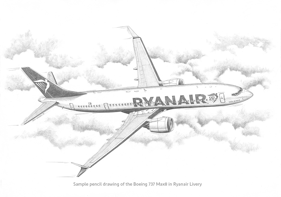 Boeing 737 Max8 in Ryanair Livery