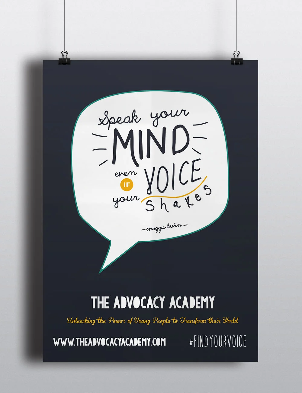 The posters will be given a digital format to reach the audience online and to allow easy access to additional information about the organization. 