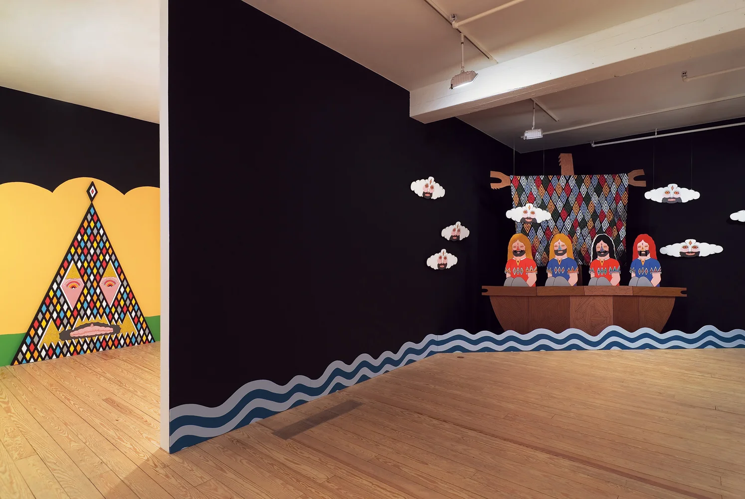Installation view from The Righteous Age at Clementine Gallery, NY