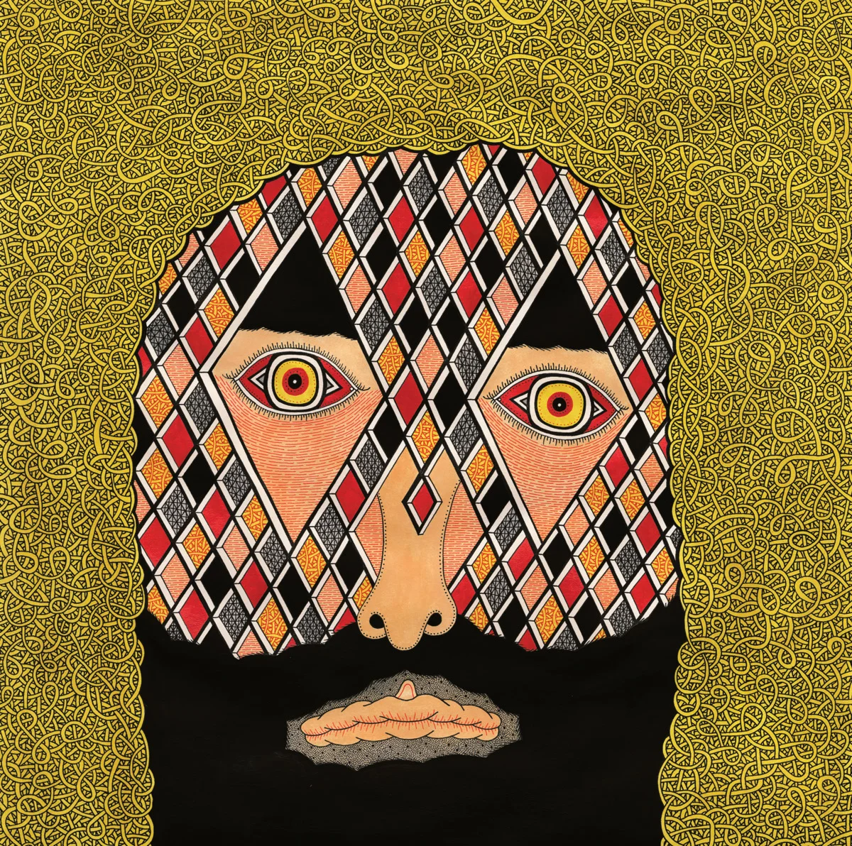 Man with Diamond Face