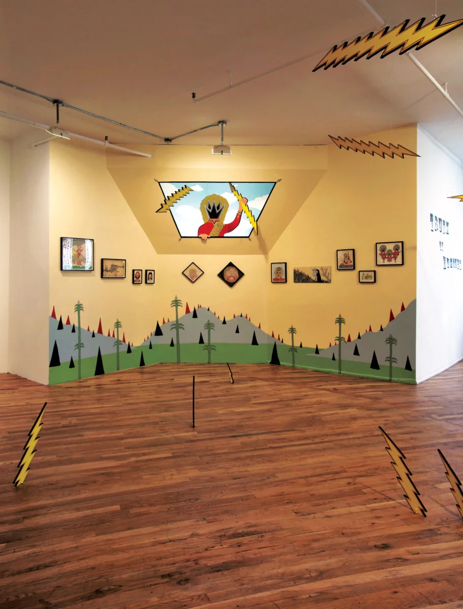 Installation view from Trunk of Humours at Deitch Projects, NY