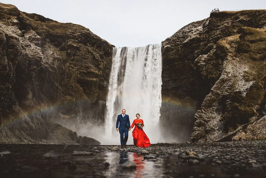 Glacier wedding for two lovebirds