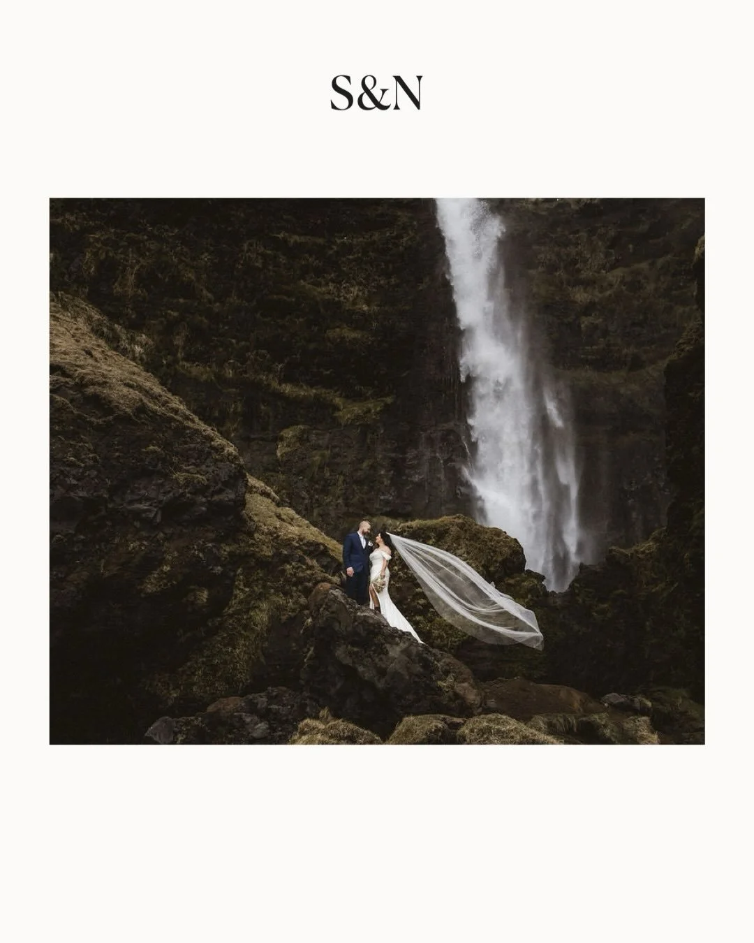 Thank you! S&amp;N for letting me tag along to your absolutely beautiful day ❤️
Planned by @pinkiceland 

#pinkiceland #icelandweddingphotographer #icelandelopementphotographer 
Waterfall wedding