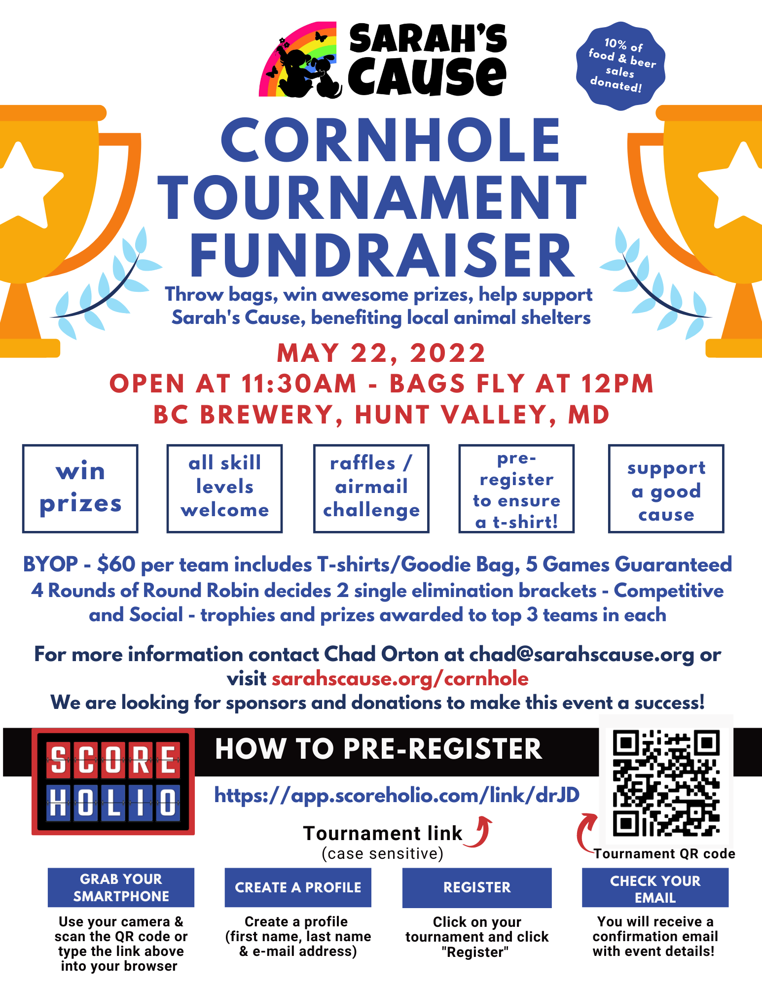 Cornhole Tournament Fundraiser — Sarah Jayne Orton