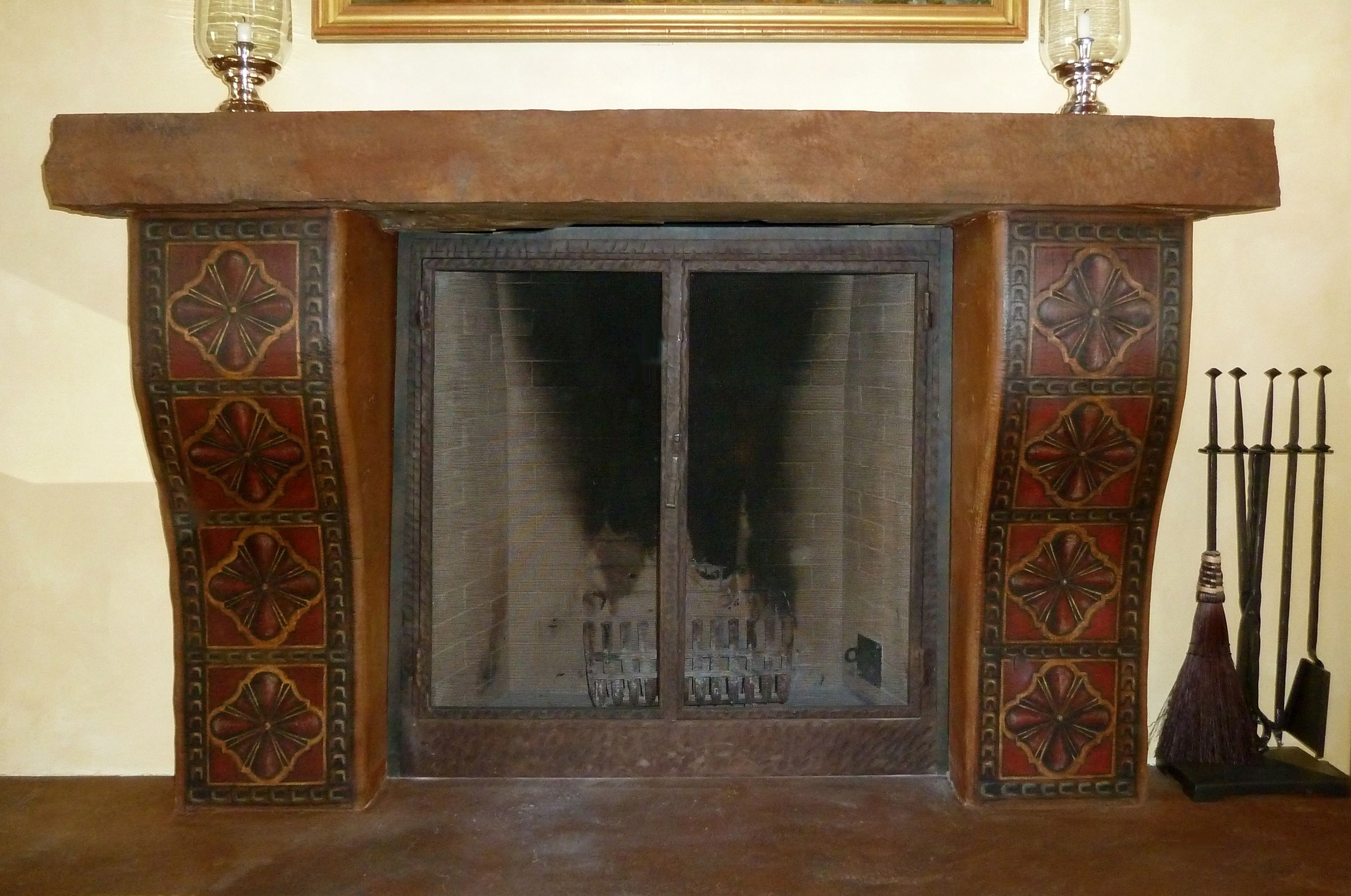 Fireplace faux painting.jpg