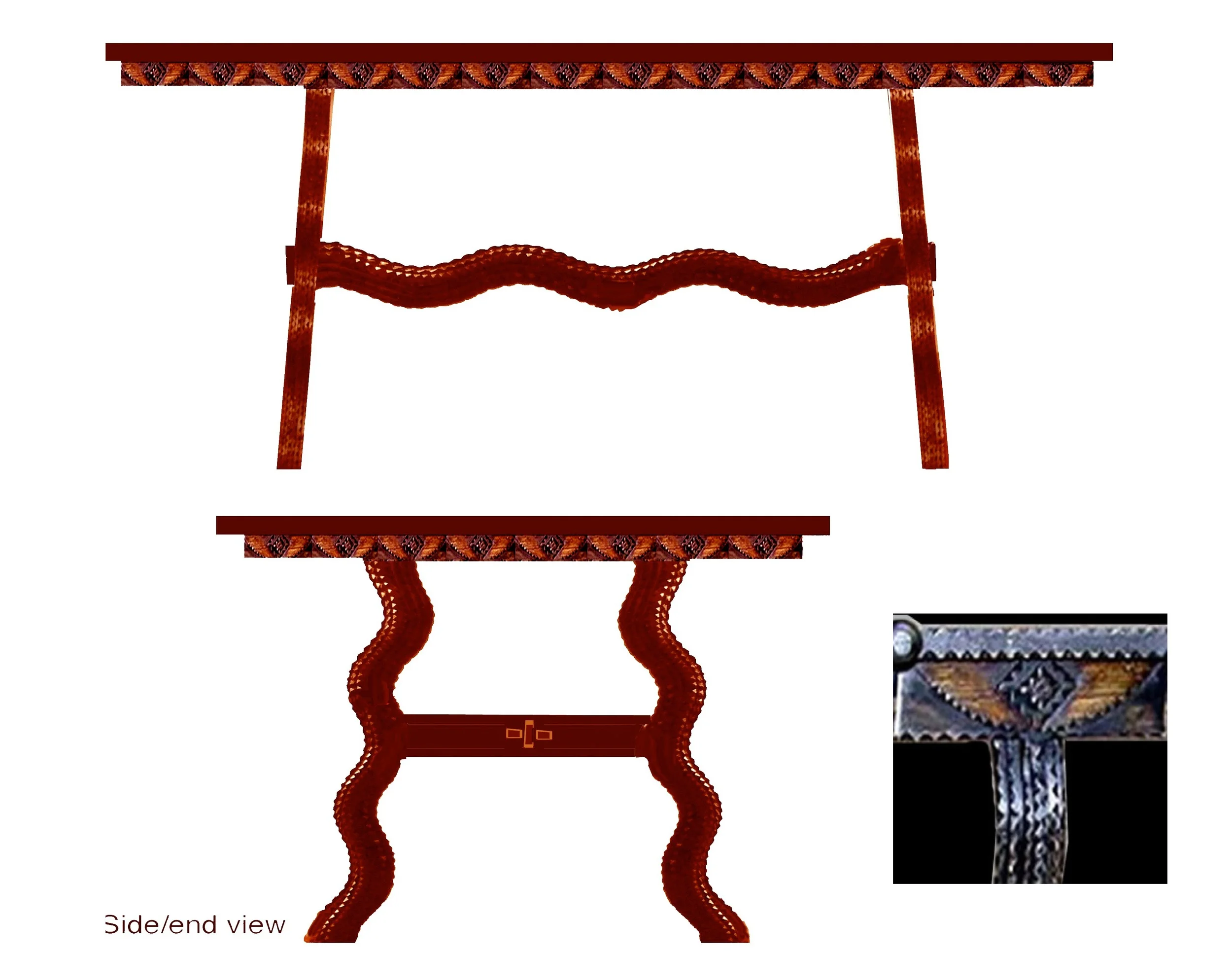 Cooper's table to scale w: skirt.jpg