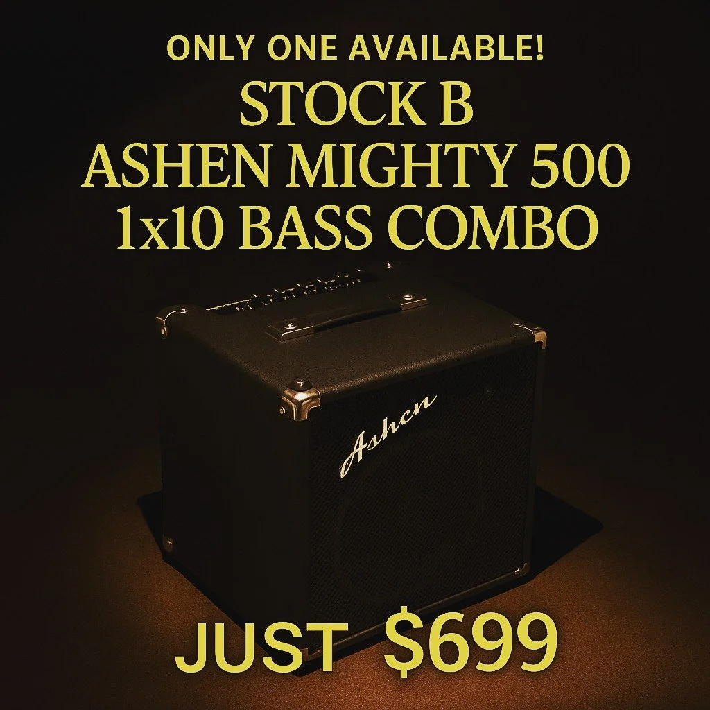ONLY ONE AVAILABLE &ndash; for just $699 + shipping - Stock B Mighty500 1x10 Bass Combo 🔥🚨
Once it&rsquo;s gone, it&rsquo;s gone.
🎶 500 watts of Ashen bass power
🎶 Compact 1x10 cabinet, handcrafted in California
🎶 Perfect for gigs, rehearsals, a