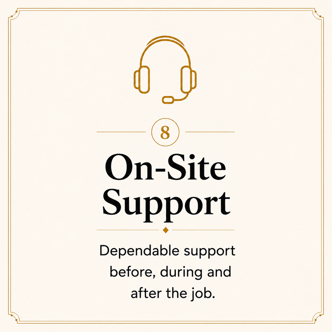 On-site support