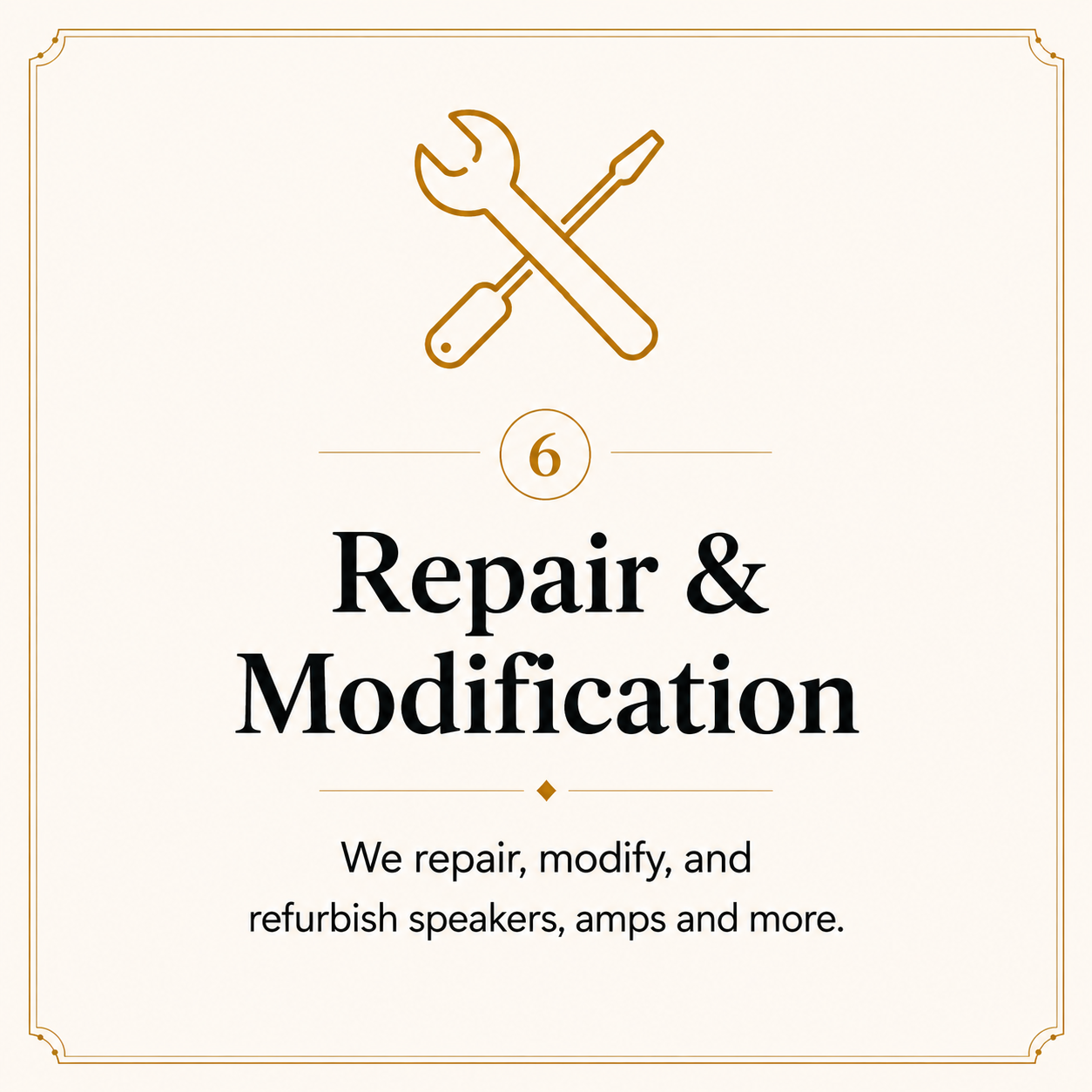 Sound System Repair & Upgrades