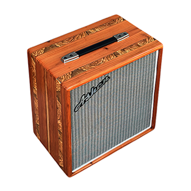 Ashen 112 Custom Guitar Speaker Cabinet Redwood Olive Striped (empty)