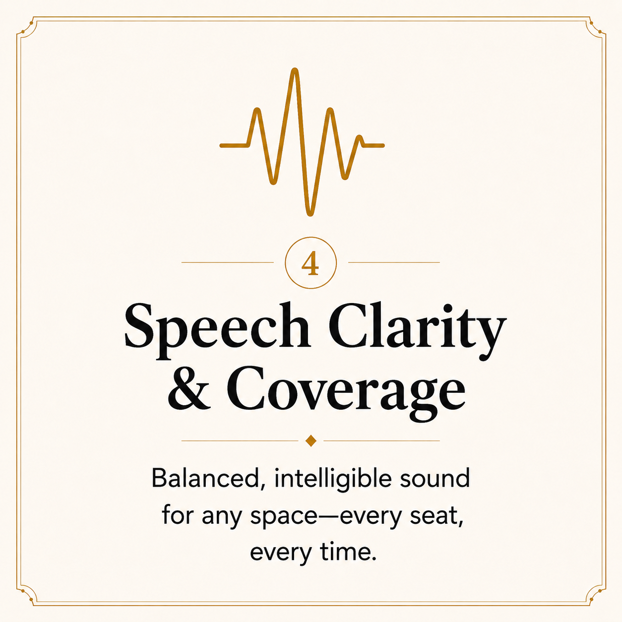 Speech clarity and coverage