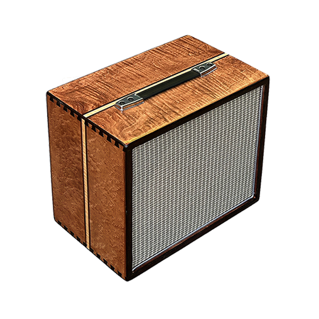 Exclusive Lightweight 1x12 Curly/Birdseye Maple Guitar Cabinet Enclosure (empty)