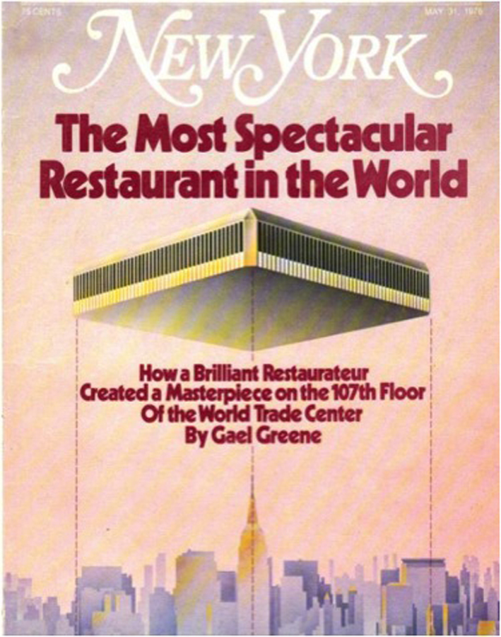New York Magazine featured Windows on the World on its cover in 1976, the year of its opening. 