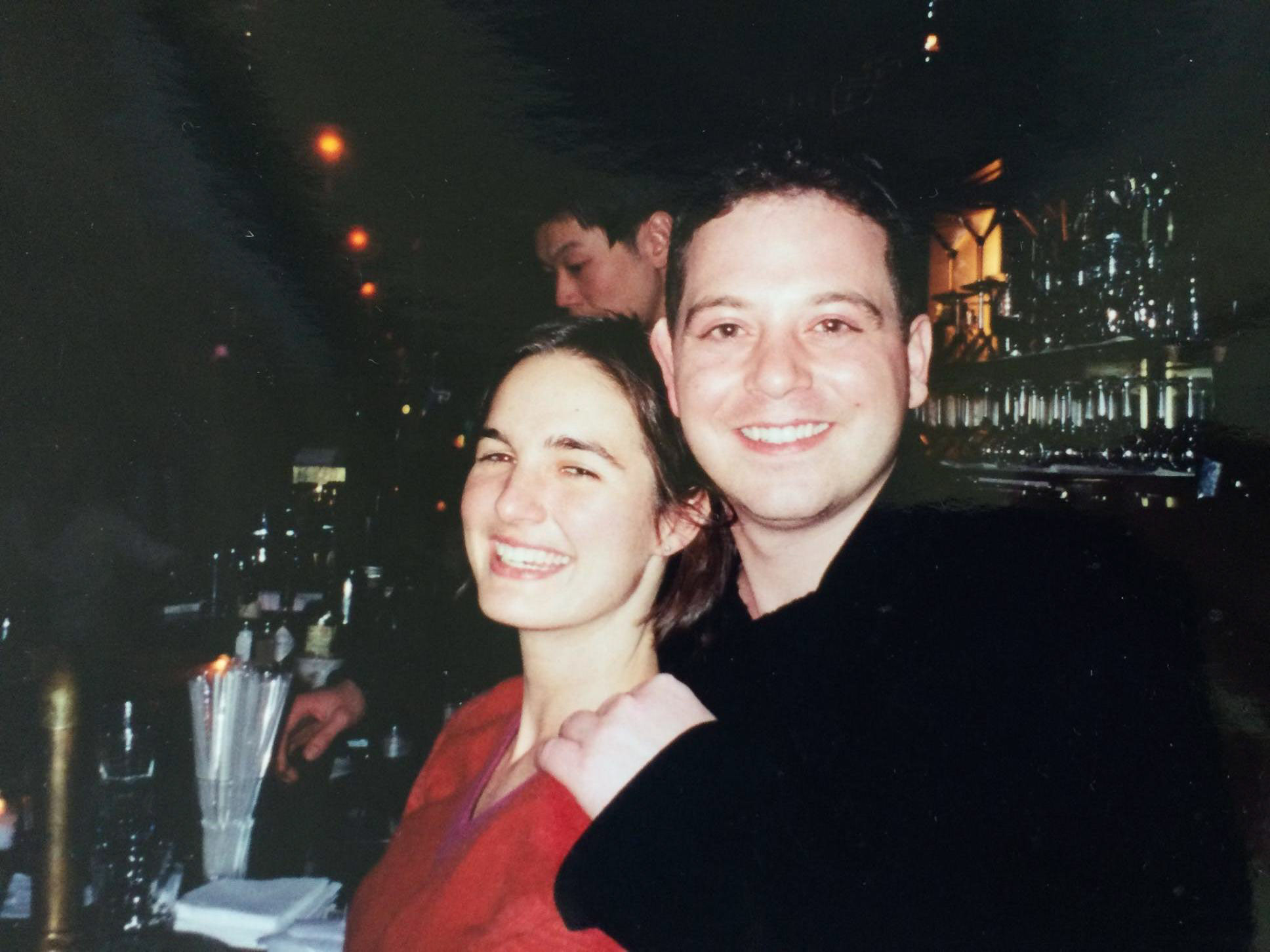 Stephen and Inez on the night of their engagement.