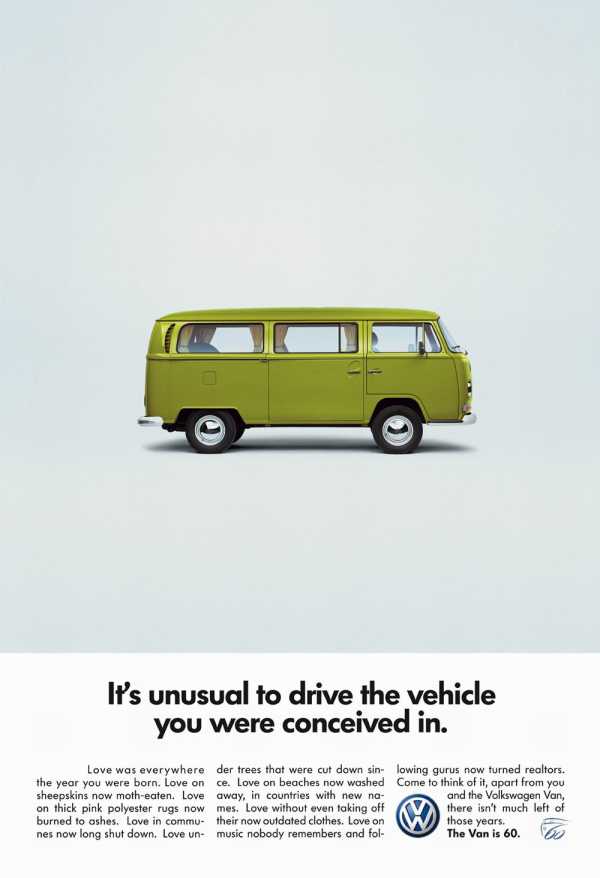   Volkswagen worked with a small ad agency to develop clever campaigns for the Beetle and the Bus, which contributed to the immense popularity of the cars in the United States.  