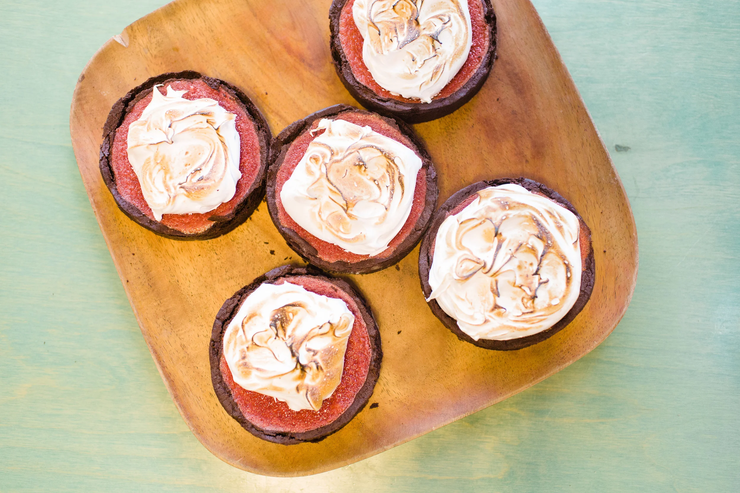 Chef Phoebe Lawless' Vanilla Beet Meringue Tart
