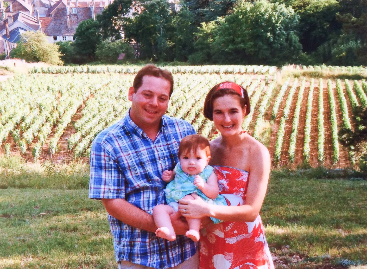  The couple took their daughter, Cynthia, on a trip to the Burgundy Region of France. 