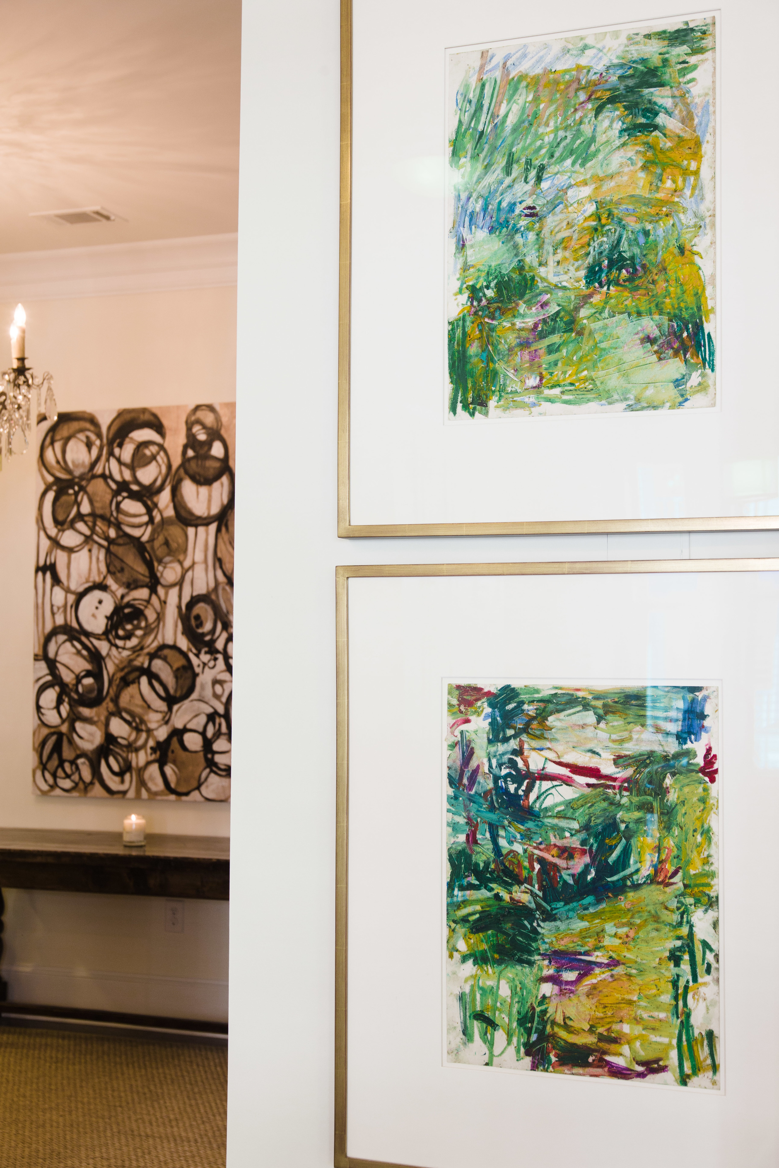 Carl Plansky (foregound), "French Landscape #1" & "French Landscape #6"