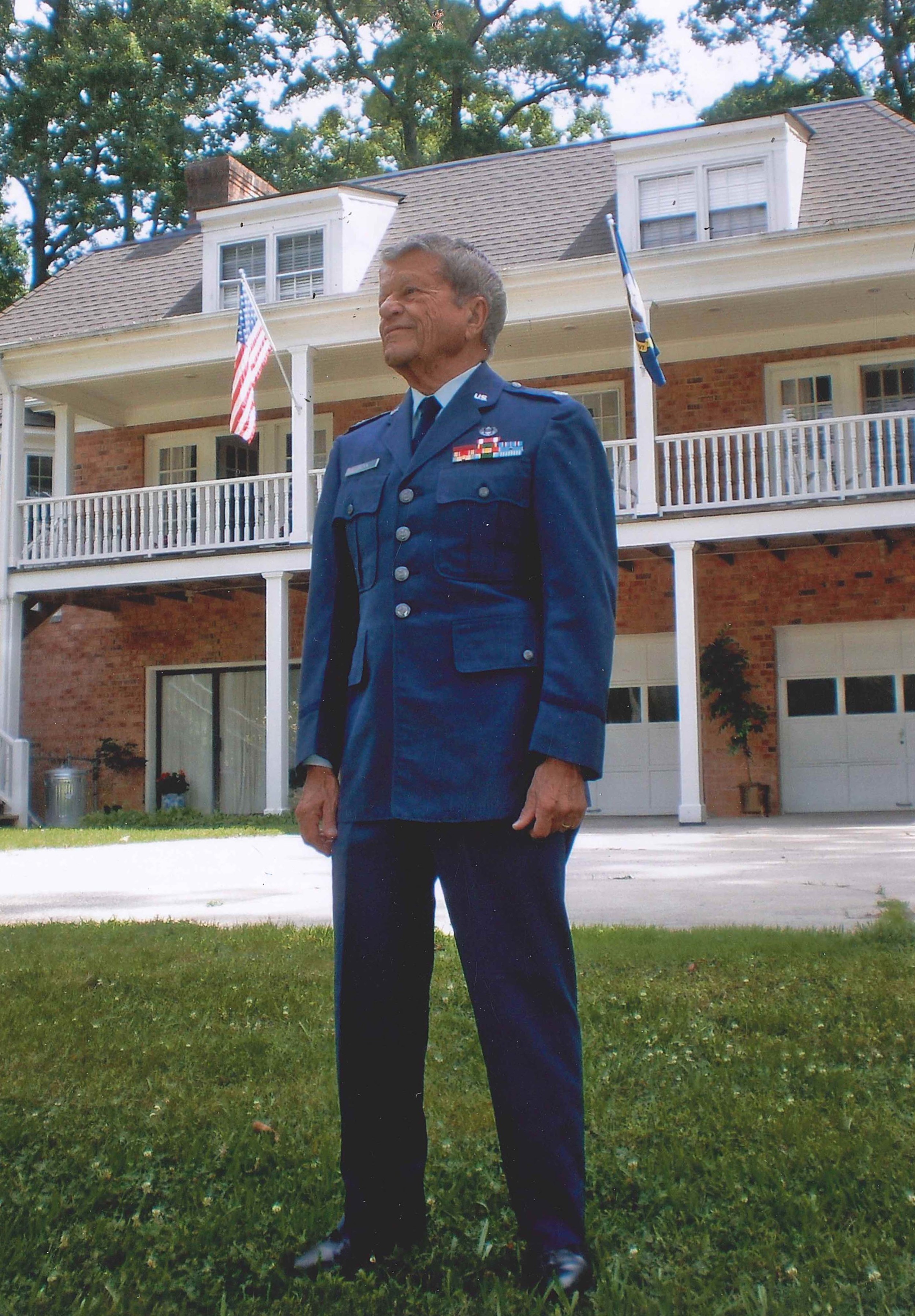 Robert Morgan in his navy uniform in June 2010