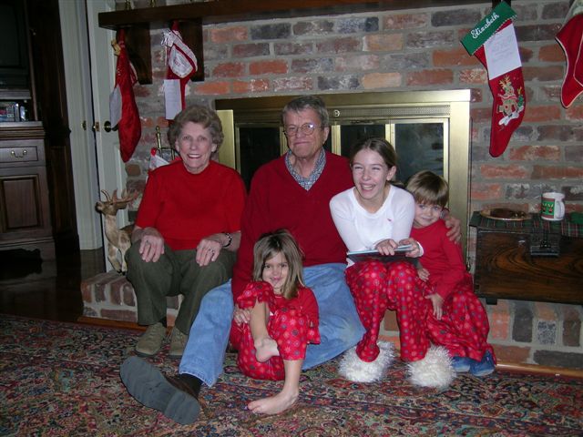 Robert, Mary and their grandchildren