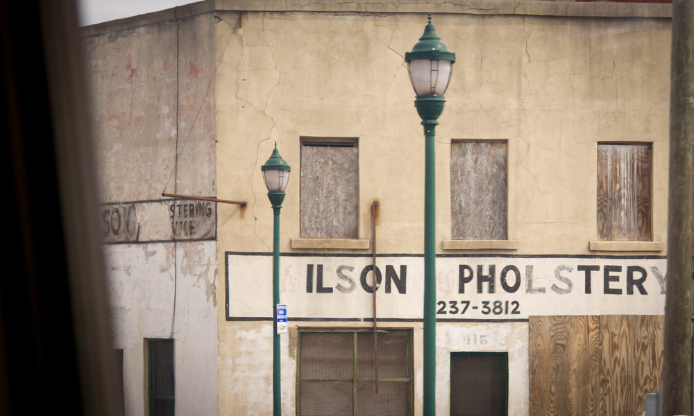  Wilson, NC, building photographed from Northbound train. 