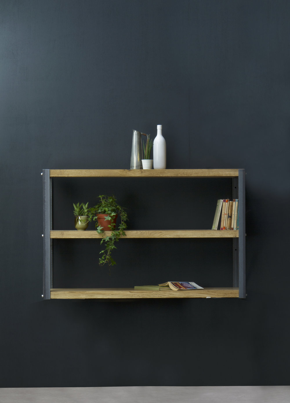 Simple Industrial Floating Shelving, Industrial Wall Shelving Units