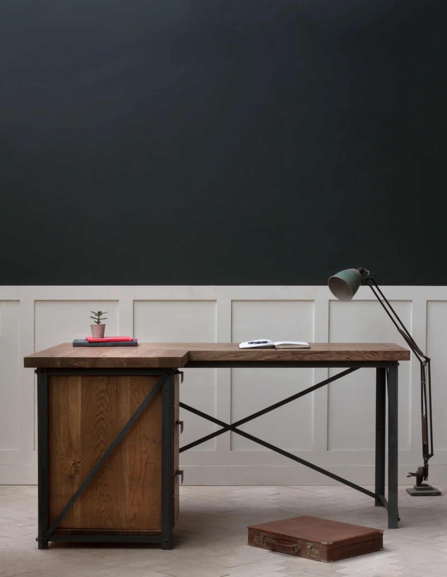 'Classic' Industrial Corner Desk [Left or Right] — Konk Custom