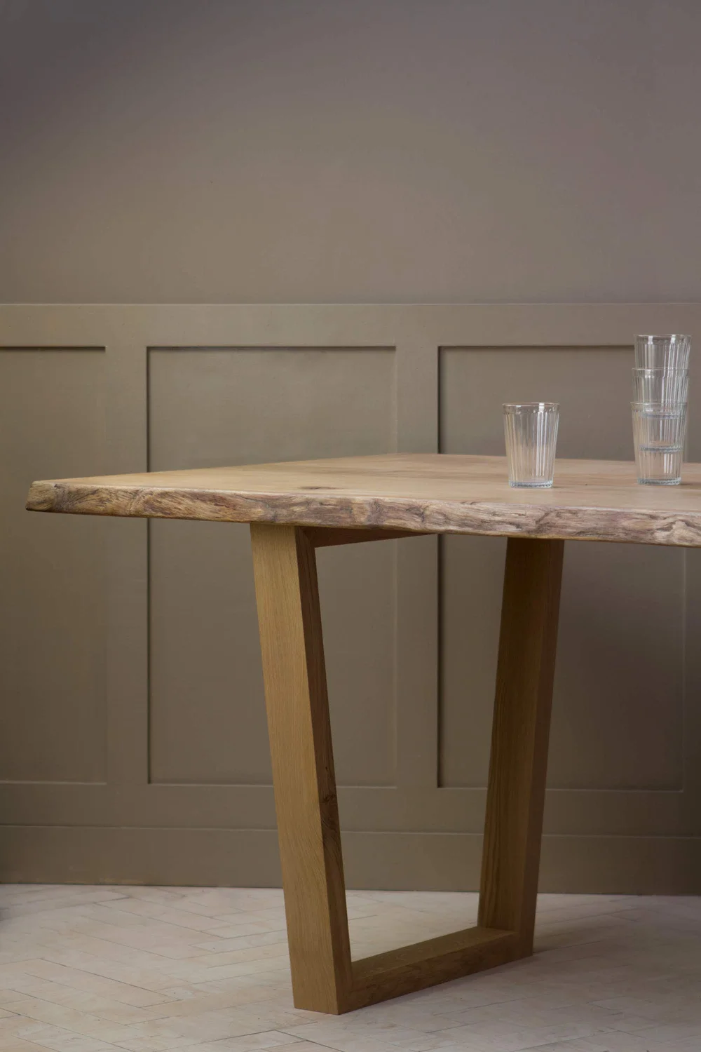 Waney Brd Table Wooden Legs Konk Custom Handmade Furniture Waney Brd Table Wooden Legs Konk Custom Handmade Furniture