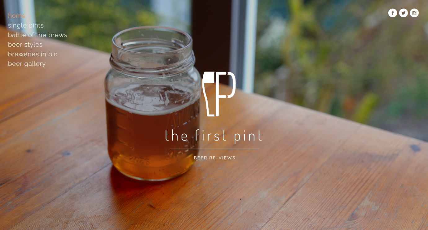 beer tasting website logo design