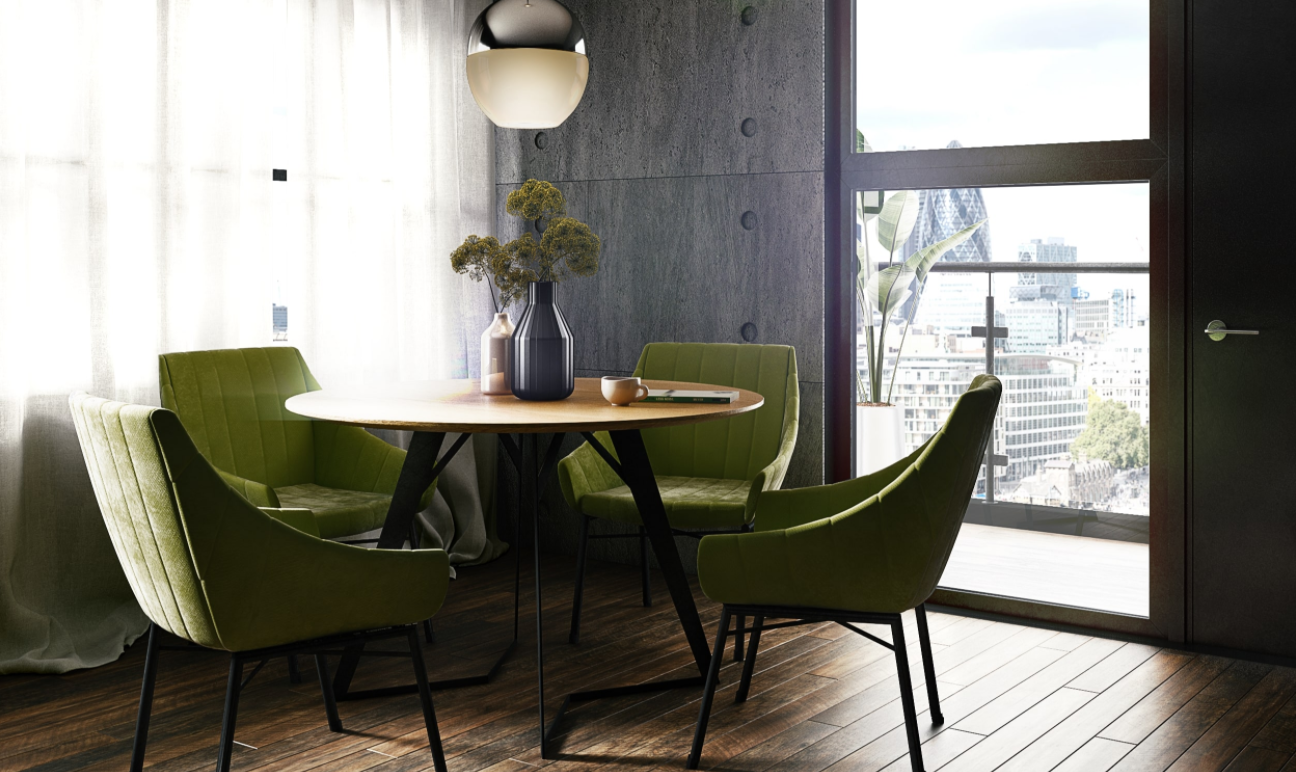 Marketing CGI - Table &amp; chairs modelled/textured by me