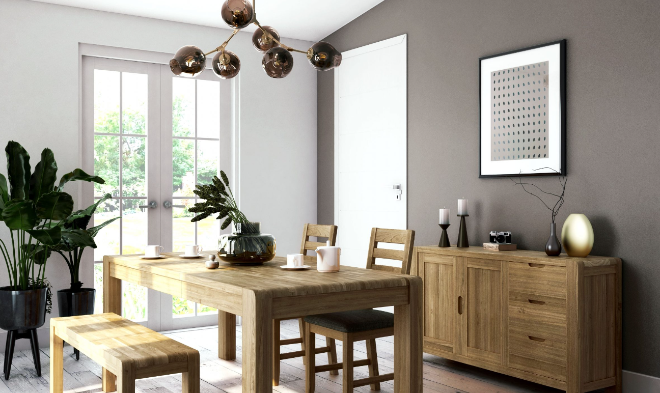 Marketing CGI - Table, chairs &amp; sideboard modelled/textured by me